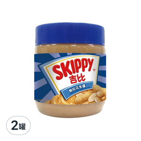 SKIPPY 吉比 顆粒花生醬, 340g, 2罐