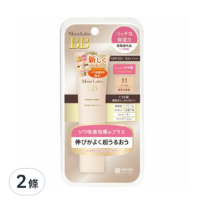 MEISHOKU 明色 MoistLabo保濕遮瑕精華BB霜 SPF50+ PA++++, 11自然, 30g, 2條