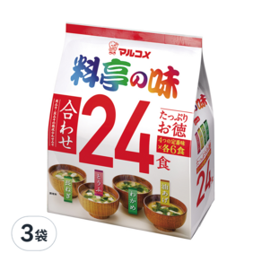 marukome 綜合味噌湯 24入, 432g, 3袋