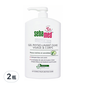 sebamed 施巴 橄欖潔膚露, 1L, 2瓶