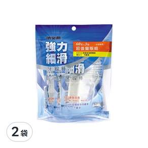 依必朗 強力細滑牙線棒 60支, 3包, 2袋