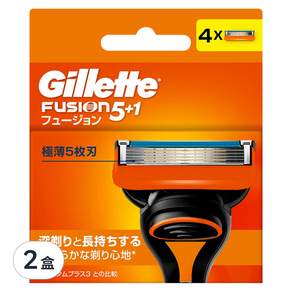 Gillette 吉列 Fusion鋒隱系列 刮鬍刀頭, 4入, 2盒