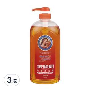 依必朗 抗菌沐浴露 清爽健康, 1L, 3瓶