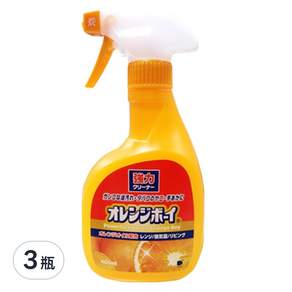 第一石鹼 Orange boy 柑橘精華強力去油污噴霧泡, 400ml, 3瓶