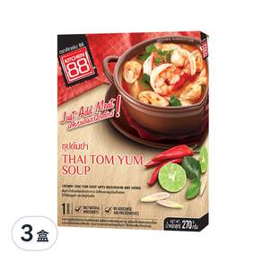 KITCHEN 88 泰式酸辣海鮮湯即食調理包, 270g, 3盒