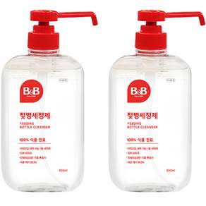 B&B 液體型奶瓶清潔劑, 600ml, 2瓶