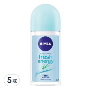 NIVEA 妮維雅 止汗爽身乳液 清新舒涼, 50ml, 5瓶