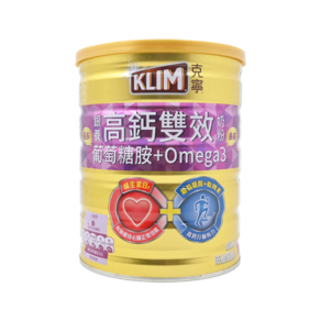 KLIM 克寧 銀養高鈣雙效奶粉 葡萄糖胺+Omega3, 750g, 1罐