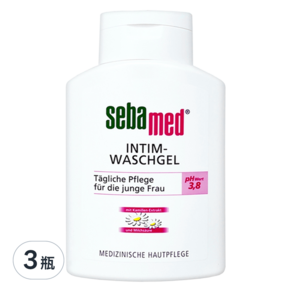 sebamed 施巴 女性私密處護潔露PH3.8 一般型洋甘菊, 200ml, 3瓶