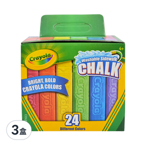 Crayola 繪兒樂 可水洗戶外粉筆, 3盒