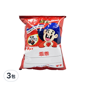 乖乖 玉米脆條 香濃巧克力, 40g, 3包