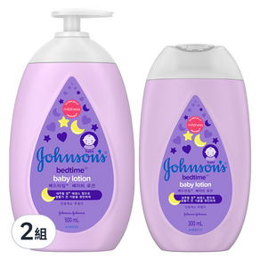 Johnson's 嬌生 甜夢純淨潤膚乳2入組 500ml + 300ml, 2組