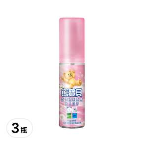 熊寶貝 衣物清新噴霧, 怡人芬芳, 100ml, 3瓶