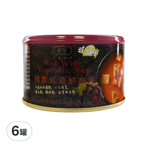 軒閣食品 鮮盒子 精燉紅酒鮮蔬湯, 230g, 6罐