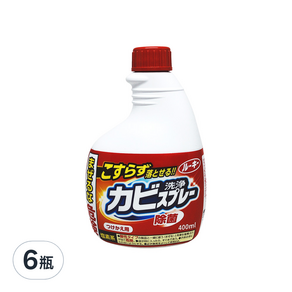 第一石鹼 Rookie 衛浴磁磚除霉噴霧 替換瓶, 400ml, 6瓶