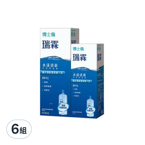 BAUSCH LOMB 博士倫 瑞霖 水漾清新多效保養液 355ml*1+120ml*1, 6組