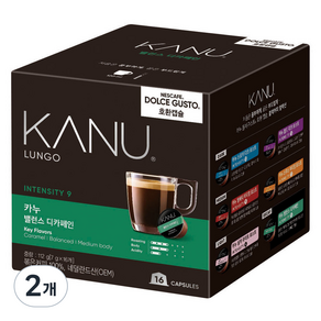 KANU 平衡低咖啡因膠囊咖啡 Dolce Gusto咖啡機適用, 2盒, 單品