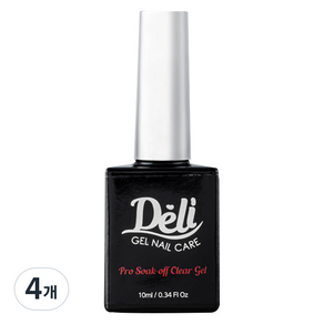 Deli Beauty Pro Sok Off 透明凝膠 10ml, 單色, 4個