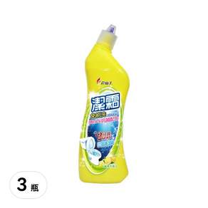 潔霜 免刷洗馬桶清潔劑 青檸, 500ml, 3瓶