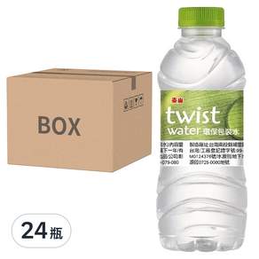 泰山 twist water 環保包裝水, 330ml, 24瓶