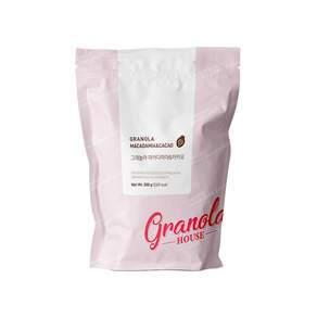 granola HOUSE 可再填充格蘭諾拉麥片夏威夷果仁和可可, 1個, 500g