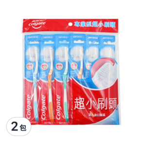 Colgate 高露潔 專業型超小刷頭牙刷, 顏色隨機, 6支, 2包