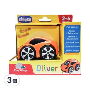 chicco 迷你跑跑迴力車, 橘色, 3個