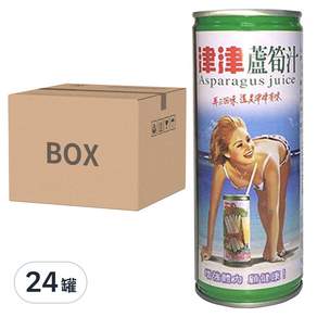 津津 蘆筍汁, 245ml, 24罐