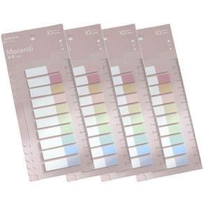 Fuzz Life Health Pastel Sticker Flag Index Tab Half Color 200p, 4個