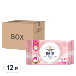 Kleenex 舒潔 女性濕式衛生紙, 40張, 12包