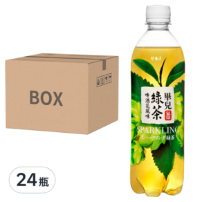 保力達 畢兒綠茶氣泡飲, 590ml, 24瓶