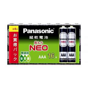 Panasonic 錳乾電池 4號, 16顆, 1組