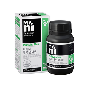 Myni 男性活力補充錠 60g, 60顆, 1罐