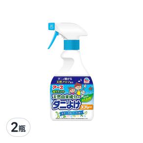 EARTH 地球製藥 布製品驅蟎噴霧 植物皂香, 350ml, 2瓶