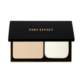 PONY EFFECT 絕對無瑕全能柔焦粉餅, 002 Soft Beige, 1個