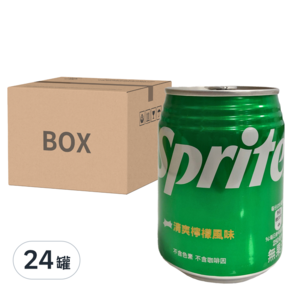 Sprite 雪碧 清爽檸檬風味, 250ml, 24罐