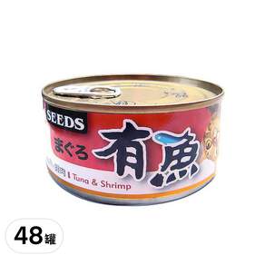 惜時 有魚貓餐罐 貓副食罐頭, 170g, 48罐, 鮪魚+蝦肉