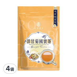 台灣茶人 南非綠國寶茶, 2.2g, 10包, 4袋