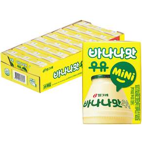 Binggrae 迷你香蕉牛奶, 香蕉口味, 120ml, 24入