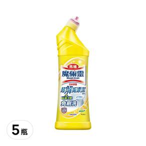 Kao 花王 Magiclean 魔術靈 馬桶殺菌瞬潔清潔劑 檸檬香, 500ml, 5瓶