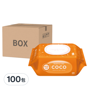 COCO 濕紙巾, 100張, 100包