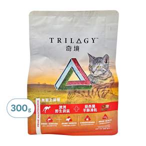 TRILOGY 奇境 全齡貓 無穀凍乾貓糧, 澳洲野生袋鼠 + 紐西蘭羊肺, 300g, 1包