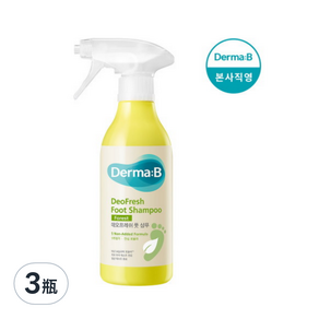 Derma B 足部專用沐浴乳, Forest, 400ml, 3瓶