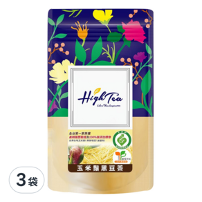High Tea 伂橙 玉米鬚黑豆茶, 3g, 12入, 3袋