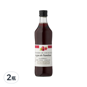 BEAUFOR 堡芙 覆盆子 醋酸度7%, 500ml, 2瓶