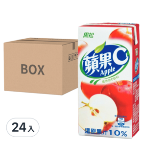 黑松 蘋果C 蘋果果汁飲料, 300ml, 24入