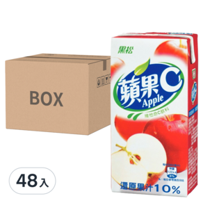 黑松 蘋果C 蘋果果汁飲料, 300ml, 48入