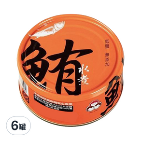 東和食品 好媽媽 無添加 水煮鮪魚, 130g, 6罐