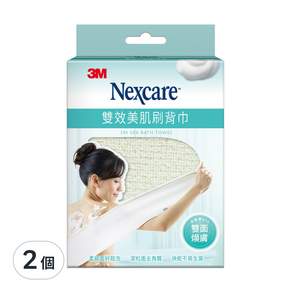 3M Nexcare 雙效美肌刷背巾, 1條, 2盒