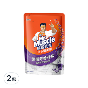 Mr Muscle 威猛先生 地板清潔劑補充包 薰衣草香, 1.8L, 2包